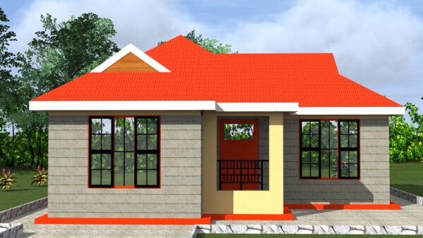 3 Bedrooms house plans in Kenya (PDFs available)