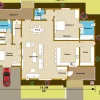 Spacious 2 bedrooms floor plan layout