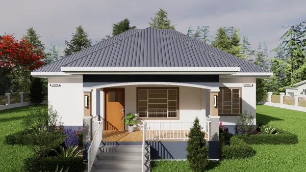 11.75MX11.75m HOUSE DESIGN FRONT6 VIEW