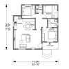 10MX10M 3 BEDROOMS FLOOR PLAN