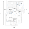 12.24M x 17.0M 3 bedrooms house design floorplan