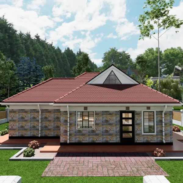 12M X 13M 3 Bedroom house design. RMC30