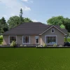 12.24M x 17.0M 3 bedrooms house design elevation 04