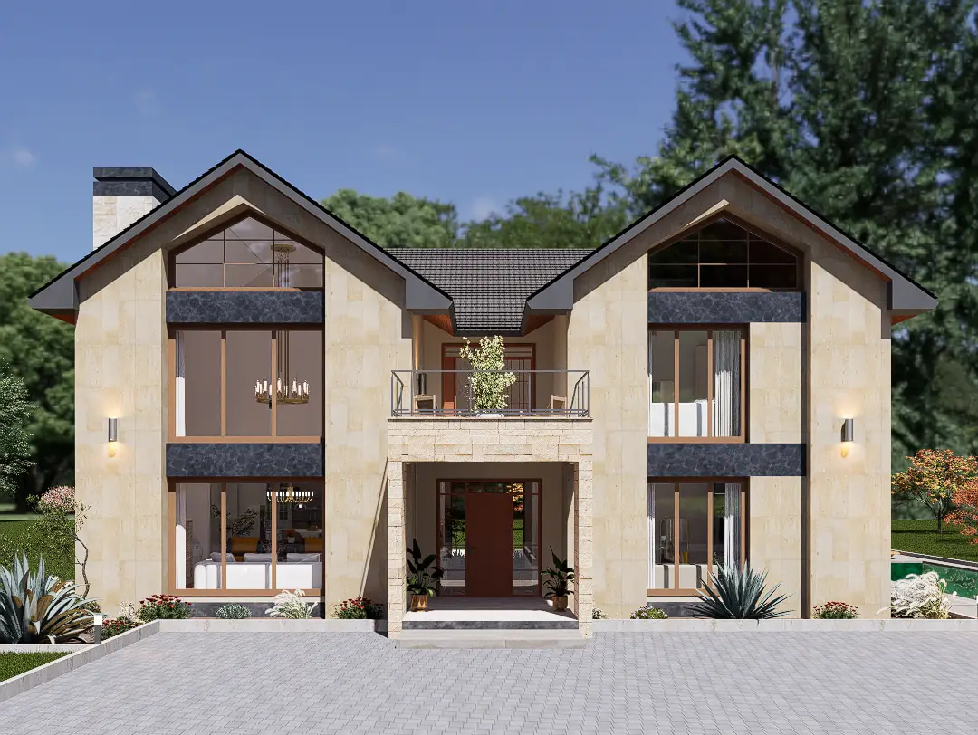 RMC36 4 bedrooms house design maisonette