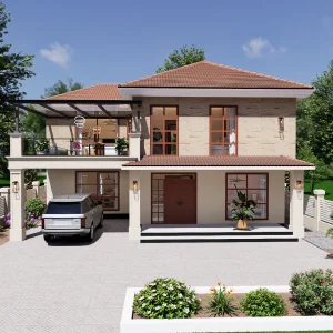 4 bedroom maisonette front view