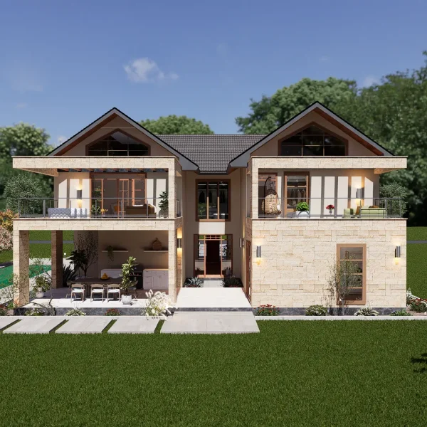 RMC36 4 bedrooms house design maisonette E-03