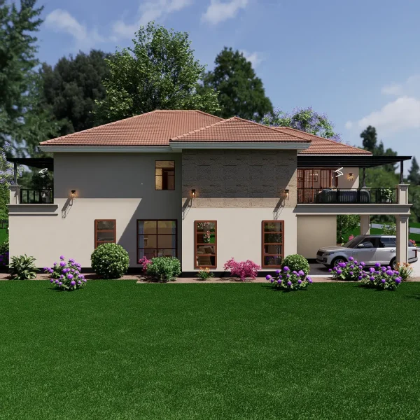4 bedroom maisonette side 2 view