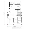 RMC34 4 bedrooms maisonette house design ground floor plan