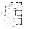 3 bedroom house design Floorplan
