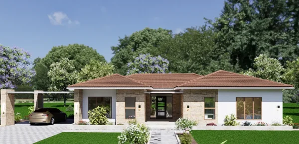 E-01 RMC45 3 bedrooms house design E-01