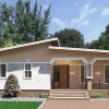 Skillion roof 3 bedroom house design RMC51 E-01