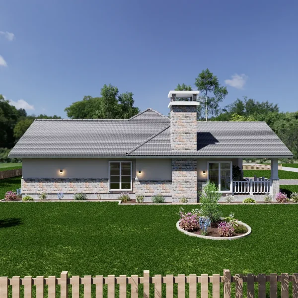 3 bedroom farmhouse design E-04