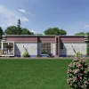 RMC48 Flat roof 3 bedroom house design E02