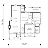 3 bedroom farmhouse design FLOORPAN