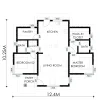 RMC50 Skillion roof 2 bedroom house design floorplan