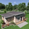 RMC50 Skillion roof 2 bedroom house design back view
