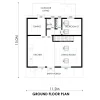 RMC52 3 bedroom A frame house design ground floor