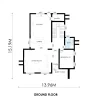 RMC53 4 bedroom flat roof maisonette house design ground floor plan