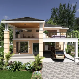 RMC54 5 bedroom maisonette house design E-01 RMC54 5 bedroom maisonette house design E-01