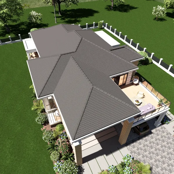 RMC54 5 bedroom maisonette house design top view RMC54 5 bedroom maisonette house design top view