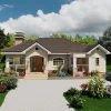RMC57 3 bedroom house design architectural plans E-01