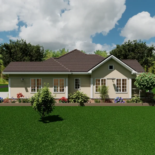 RMC57 3 bedroom house design architectural plans E-02