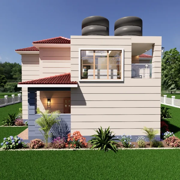 RMC55 3 Bedroom maisonette house design E-03 RMC55 3 Bedroom maisonette house design E-03