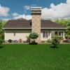 RMC57 3 bedroom house design architectural plans E-04