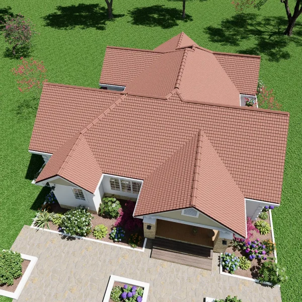 RMC 56 3 bedroom house design floorplan roof RMC 56 3 bedroom house design floorplan roof