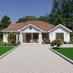RMC60 3 bedroom house design with study room E-01 RMC60 3 bedroom house design with study room E-01