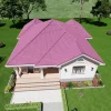 RMC62 2 bedrooms house design roof view